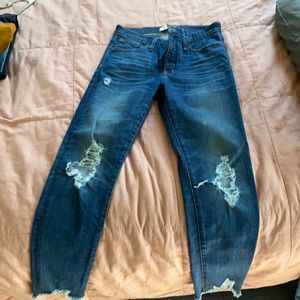 Madewell 9” high rise skinny size 28